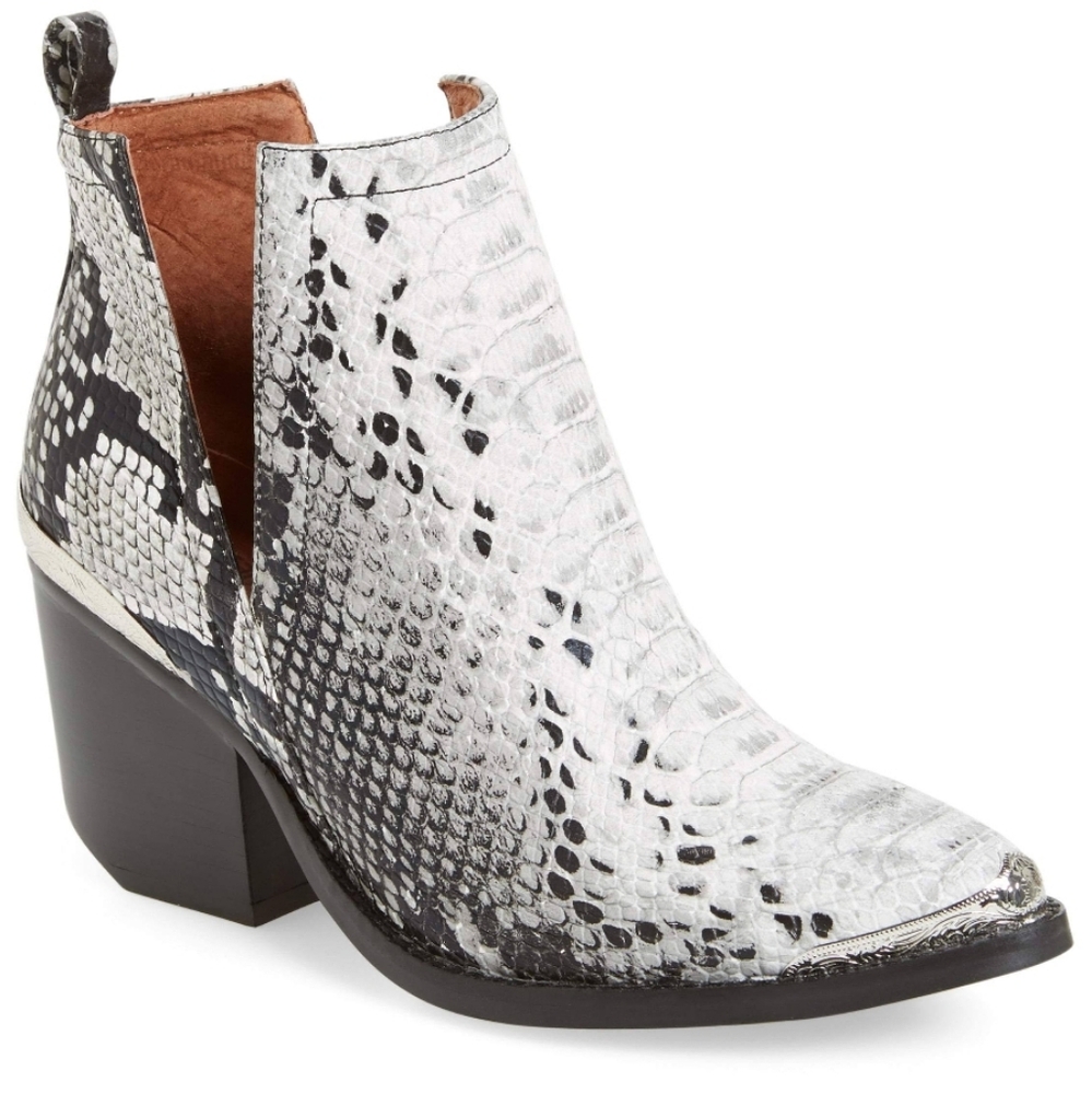 Jeffrey Campbell Cromwell Ankle Boot in Snake Print ..Size 9.5
